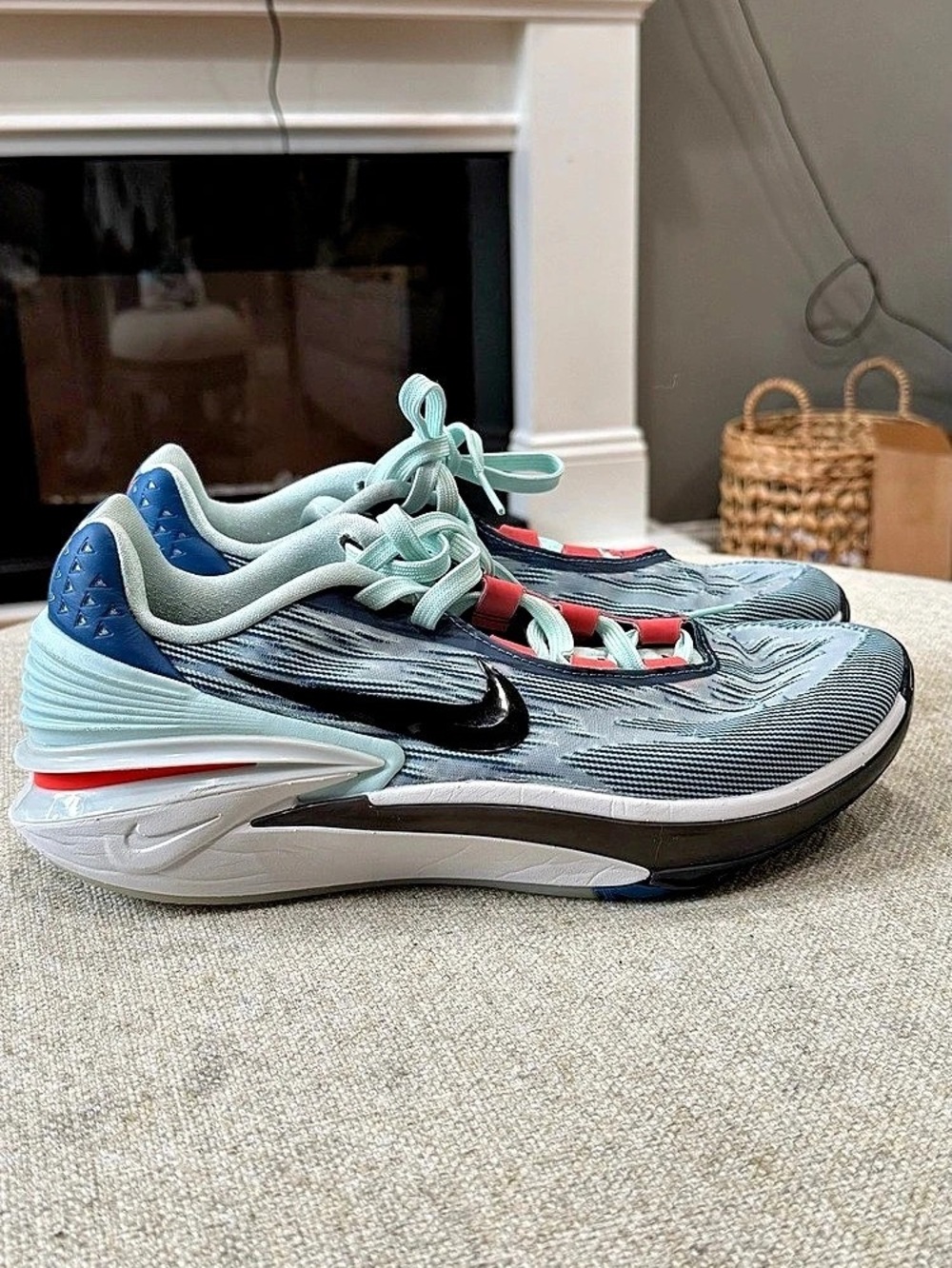 Nike Zoom Fly 5 Athletic Shoes Gray & Blue US 10